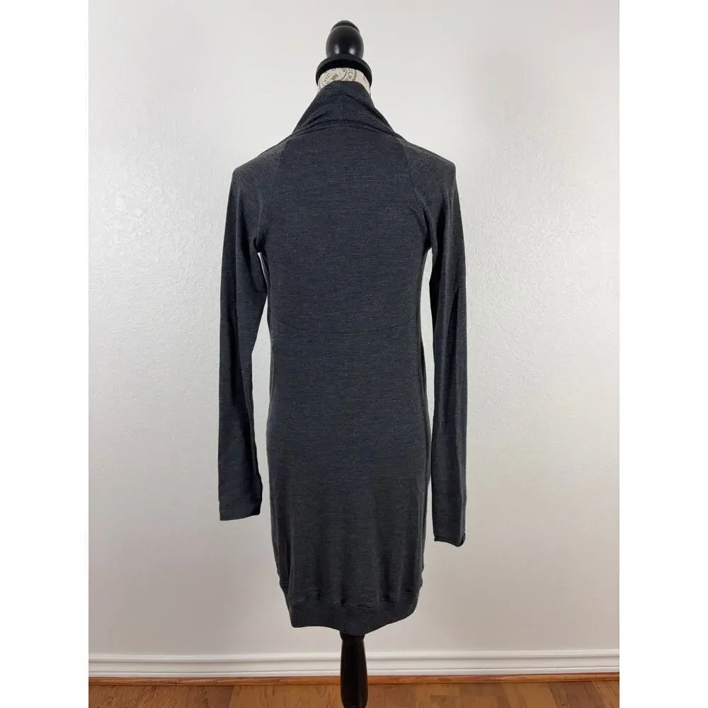 B45 BRUNELLO CUCINELLI Draped Wool Sweater Dress Womens 2 Old Money Minimalist - Picture 3 of 8